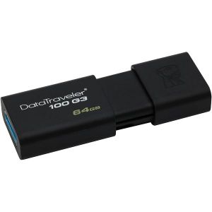 USB stick Kingston DataTraveler 100 G3, USB3.0, 64GB, Black - MAXI PONUDA