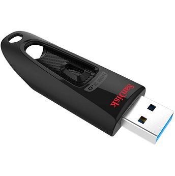 USB stick SanDisk Ultra Cruzer, USB 3.0, 128GB, Black
