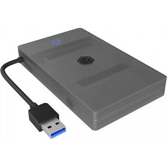 Vanjsko kućište Icy Box IB-AC603B-U3, 2.5" SATA HDD/SSD, USB 3.2, sivo