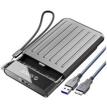 Vanjsko kućište Orico M25C3-GY-EP, 2.5" SATA HDD/SSD, USB3.1 Type-C, sivo