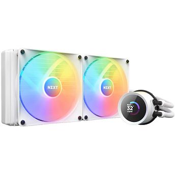 Vodeno hlađenje NZXT Kraken 280 RGB, 2x140mm, Intel i AMD, bijelo