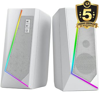Zvučnici Redragon Anvil GS520, 6W, 2.0, RGB, bijeli