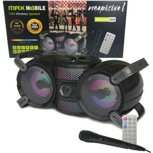 Karaoke zvučnik Max Mobile NF4069 RGB, bežični, bluetooth, 20W, crni