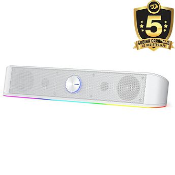 Zvučnik Redragon Adiemus GS560, 6W, 2.0, RGB, bijeli