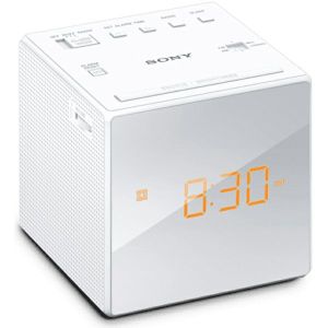 Zvučnik Sony ICF-C1/W, sat, bijeli