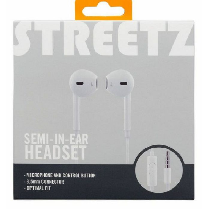 Slušalice Streetz HL-W107, žičane, mikrofon, in-ear, bijele