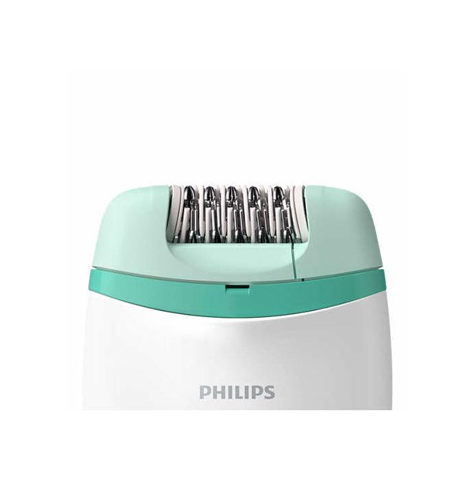Epilator Philips Satinelle Essential BRE245/00, žičani, bijelo-zeleni