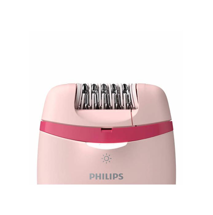 Epilator Philips Satinelle Essential BRE285/00, žičani, rozi