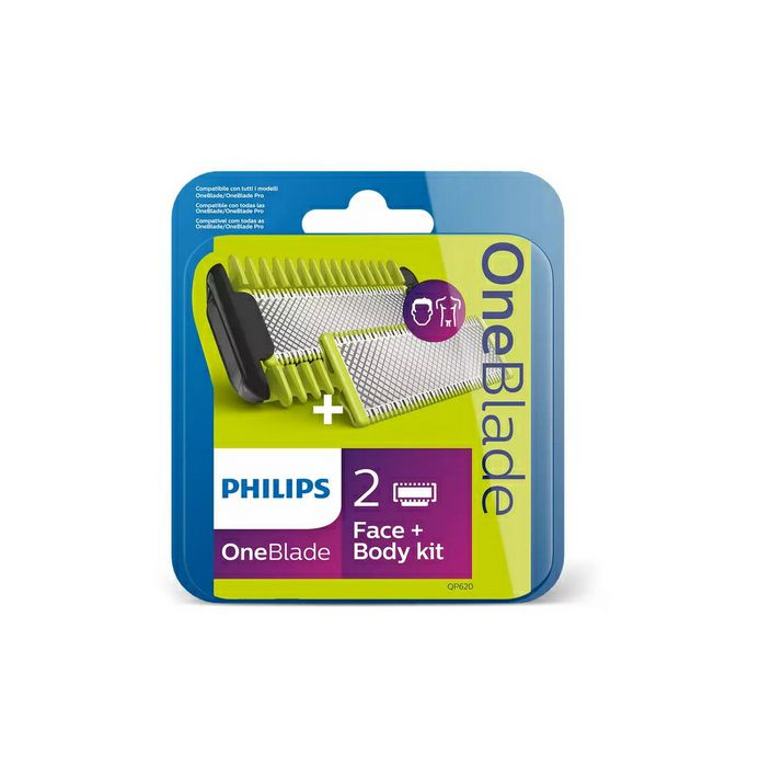 Zamjenska oštrica Philips OneBlade QP620/50, dvostruka zaštita, 2 komada