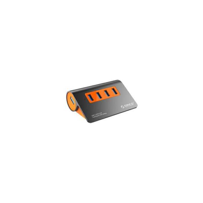 USB Hub Orico M3H4-G2, 4xUSB A 3.1, sivo-narančasti
