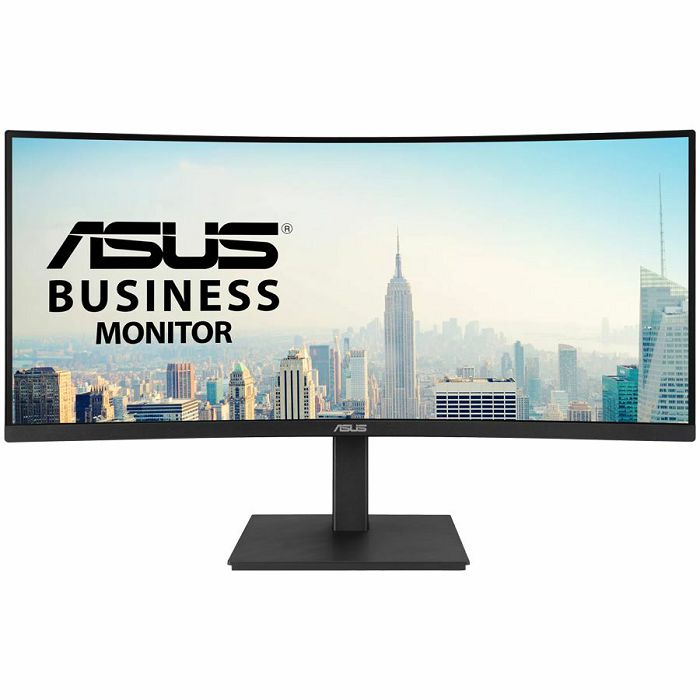Monitor Asus 34" VA34VCPSN, VA, Adaptive-Sync 100Hz, HDMI, DP, 3xUSB 3.2, USB-C, RJ45, Zakrivljeni 1500R, Zvučnici, 3440x1440