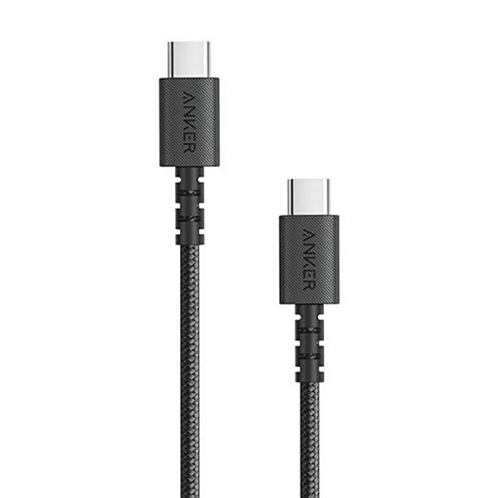 Kabel Anker PowerLine Select+, USB-C (M) na USB-C (M), pleteni, 0.9m, crni
