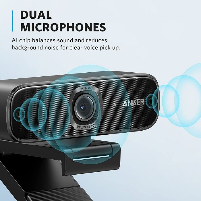 Konferencijska kamera Anker PowerConf C302, 2K, 30fps, crna