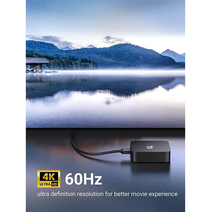 Kabel Ugreen, kutni HDMI v2.0, 1.0m, crni