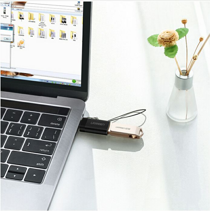 Adapter Ugreen, USB-C 3.0 (M) na USB-A (Ž), crni