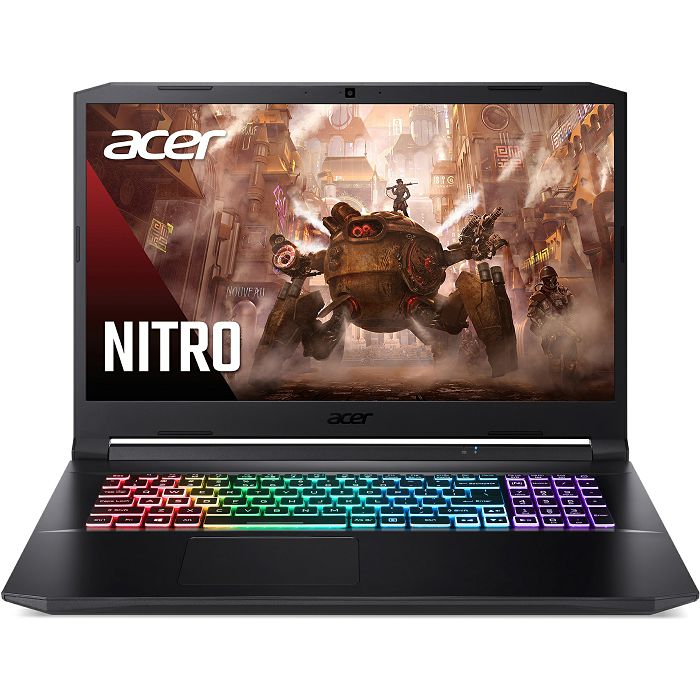 Notebook Acer Gaming Nitro 5, NH.QBHEX.00B, 17.3" FHD IPS 360Hz, AMD Ryzen 9 5900HX up to 4.6GHz, 32GB DDR4, 1TB NVMe SSD, NVIDIA GF RTX3080 8GB, no OS, Jamstvo:2-fizička/1-pravna