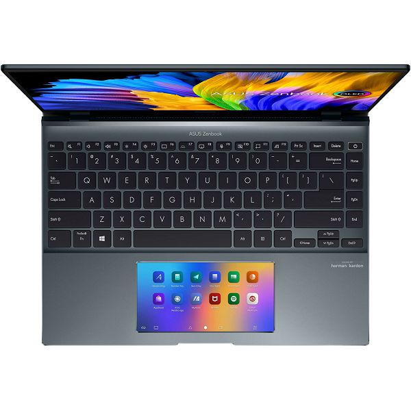 Ultrabook Asus ZenBook 14X OLED, UX5400EA-OLED-KN721X, 14" WQXGA+ OLED 90Hz Touch, Intel Core i7 1165G7 up to 4.7GHz, 16GB DDR4, 512GB NVMe SSD, Intel Iris Xe Graphics, Win 11 Pro, 2 god