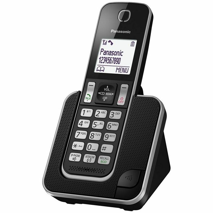 Bežični telefon Panasonic KX-TGD310FXB, crni