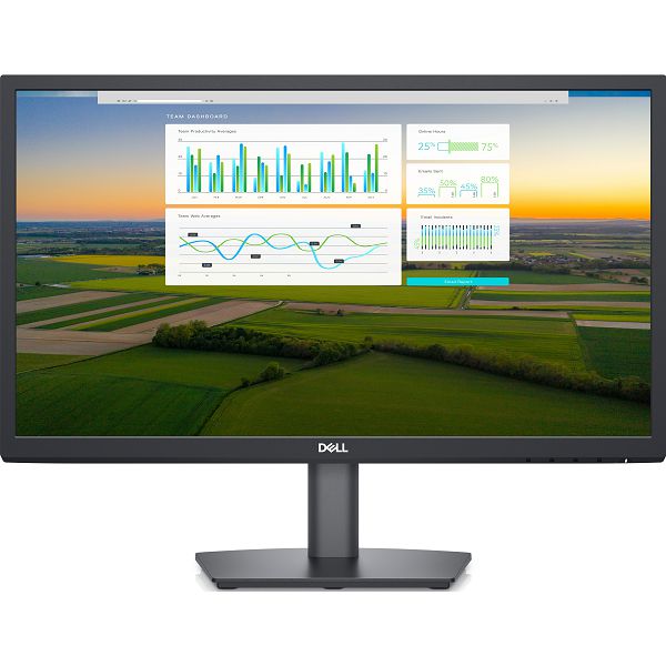 Monitor Dell 21.5" E2222H, VA, VGA, DP, Full HD