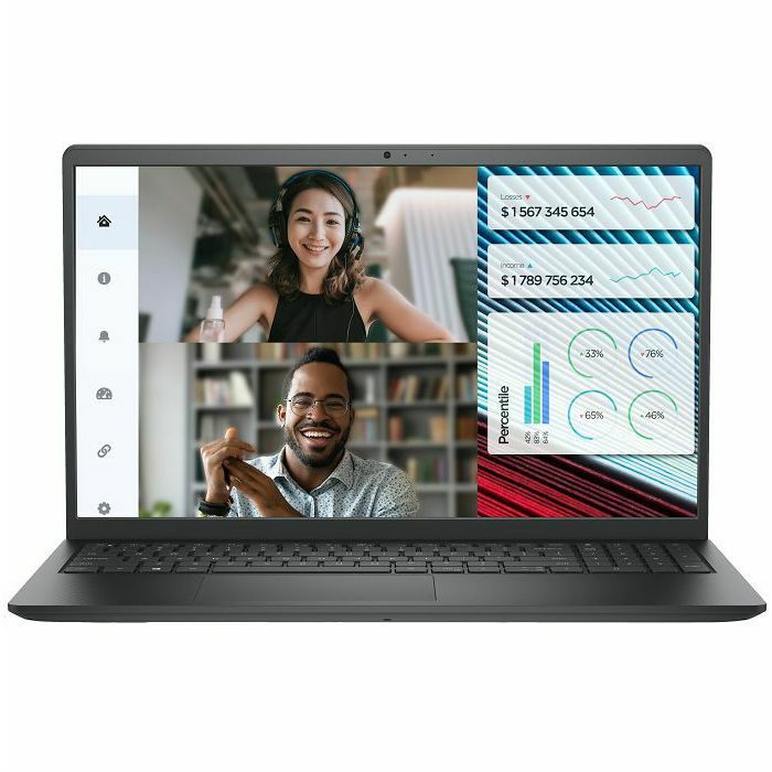 Notebook Dell Vostro 3520, 15.6" FHD IPS 120Hz, Intel Core i3 1215U up to 4.4GHz, 8GB DDR4, 512GB NVMe SSD, Intel Iris Xe Graphics, Linux, 3 god