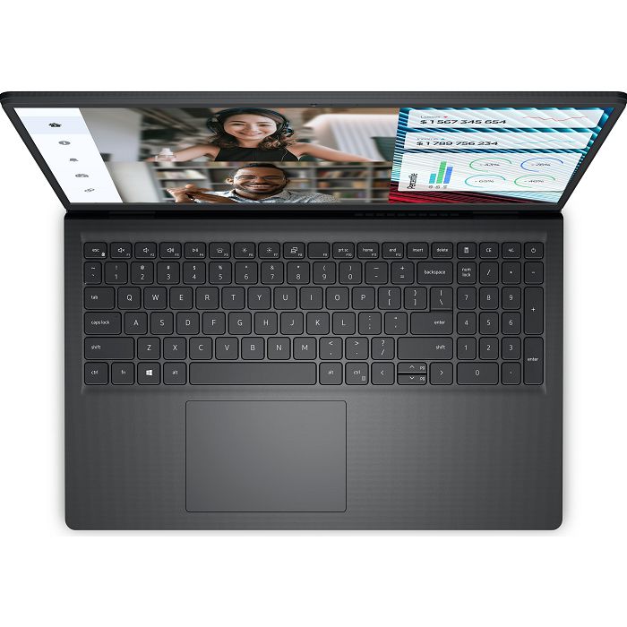 Notebook Dell Vostro 3520, 15.6" FHD IPS 120Hz, Intel Core i7 1255U up to 4.7GHz, 16GB DDR4, 512GB NVMe SSD, Intel Iris Xe Graphics, Linux, 3 god