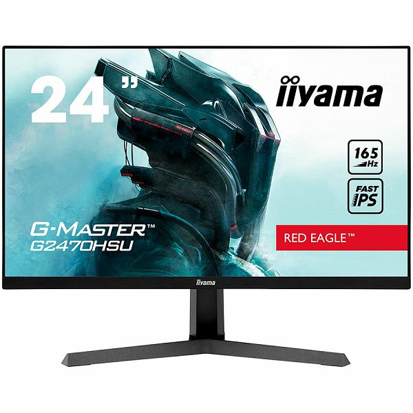 Monitor Iiyama 24" G-Master G2470HSU-B1, Fast IPS, gaming, AMD FreeSync Premium 165Hz, 0.8ms, HDMI, DP, 2xUSB 2.0, Zvučnici, Full HD