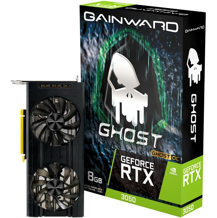 Grafička Gainward GeForce RTX3050 Ghost OC, 8GB GDDR6