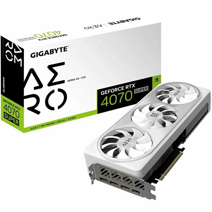 Grafička Gigabyte GeForce RTX4070 Super Aero OC, 12GB GDDR6X