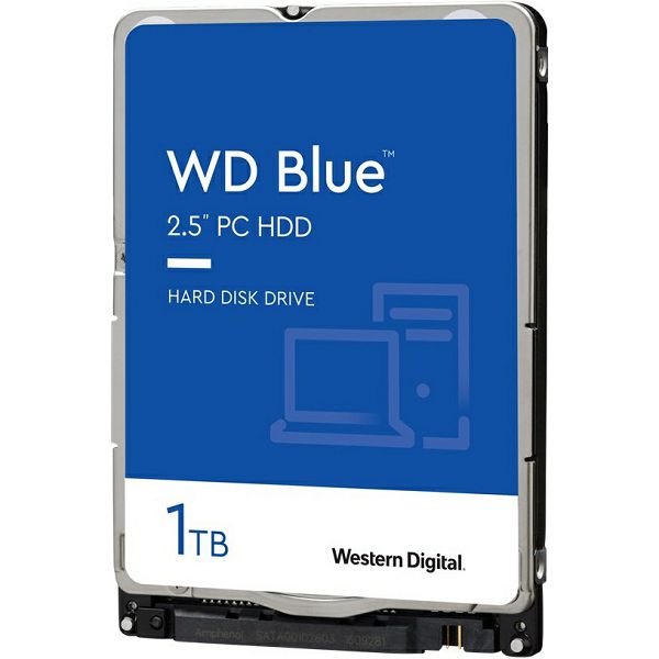 Hard disk WD Blue (2.5", 1TB, SATA3 6Gb/s, 128MB Cache, 5400rpm)