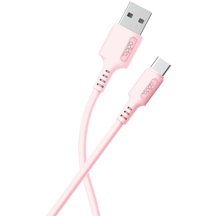 Kabel Adda USB-200-LP, USB-A (M) na USB-C (M), 1.2m, roza