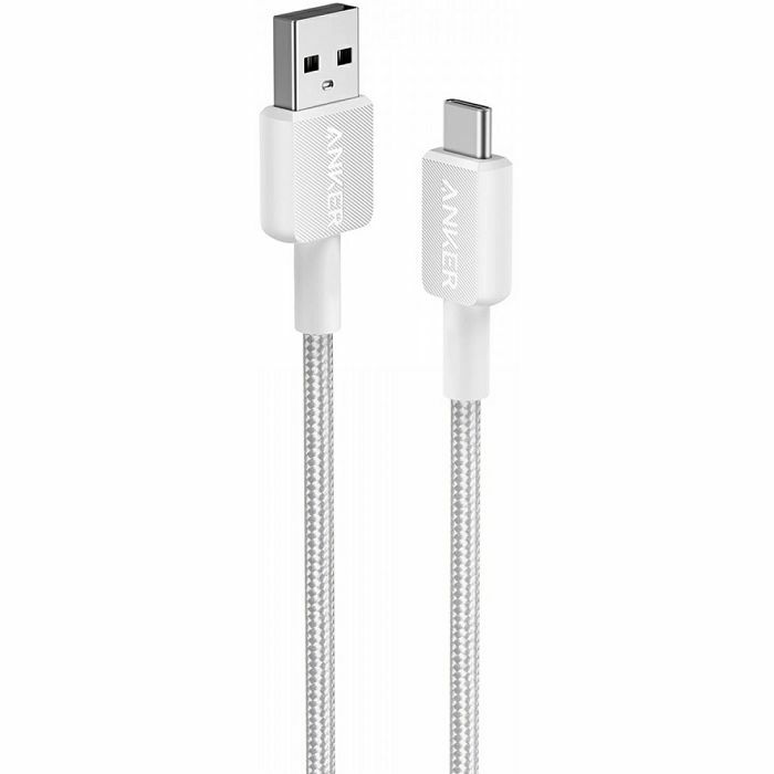Kabel Anker 322, USB-A (M) na USB-C (M), 0.9m, pleteni, bijeli