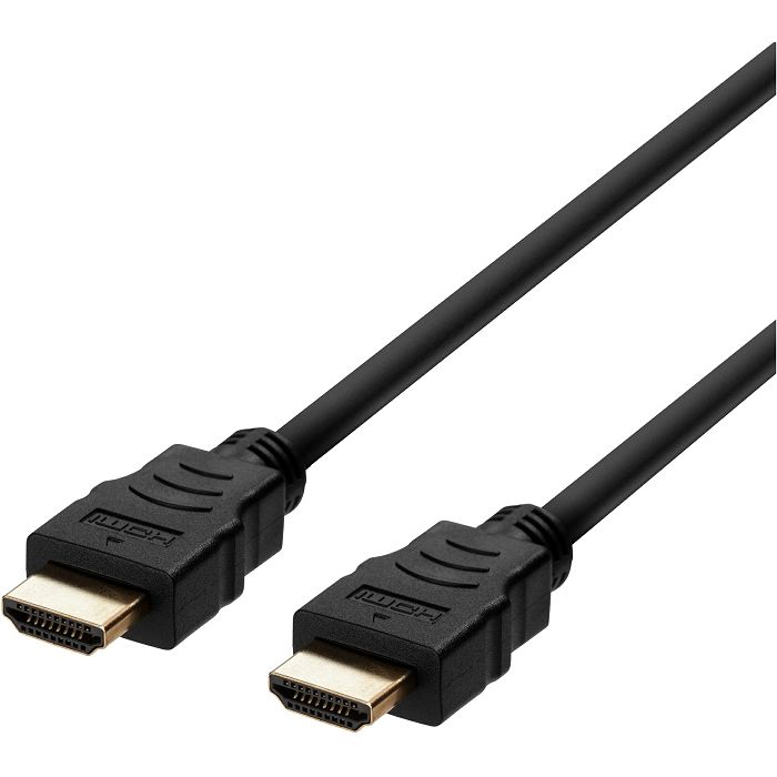 Kabel Deltaco, HDMI v2.1, 1.0m, crni
