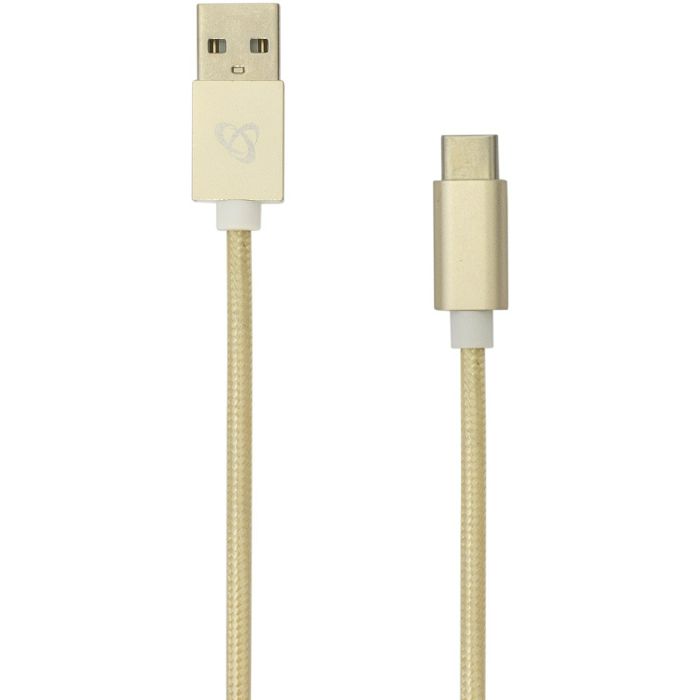 Kabel SBOX 15G, USB-A (M) na USB-C (M), 1.5m, zlatni