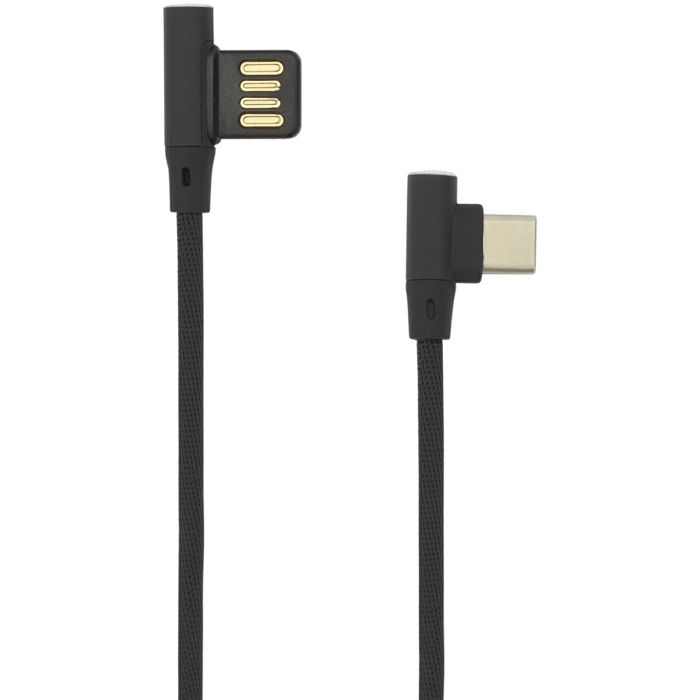 Kabel SBOX, kutni USB-A (M) na USB-C (M), 1.5m, crni