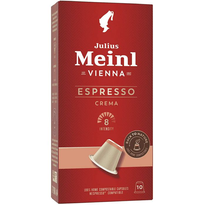 Kapsule za kavu Julius Meinl Espresso Crema, biorazgradive, 10 kapsula