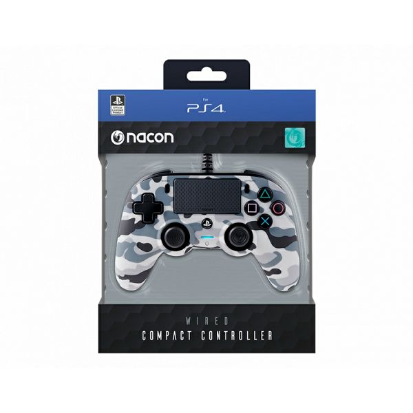 Kontroler Nacon Compact, žičani, PC, PS4, Camo Gray