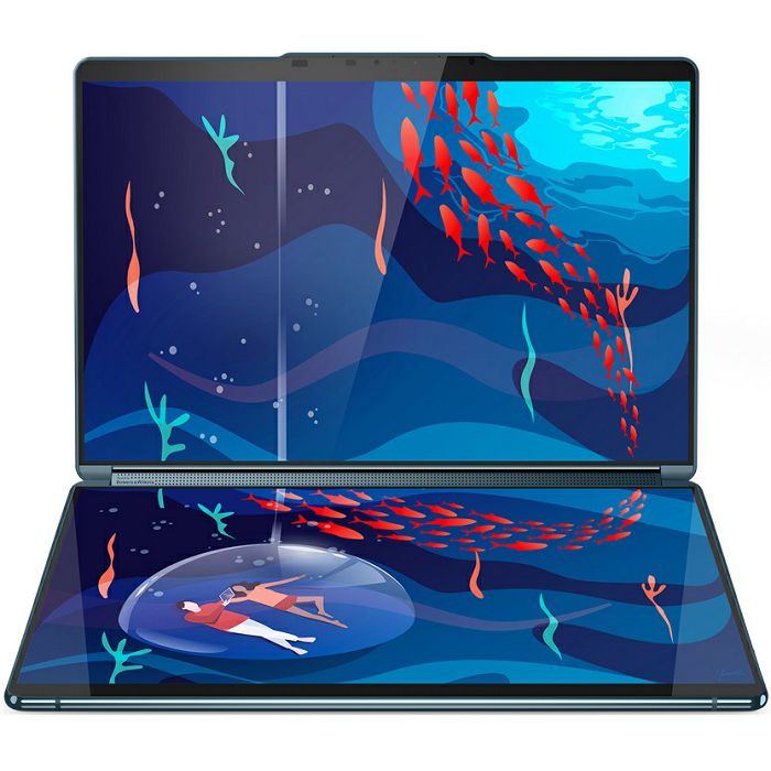 Ultrabook Lenovo Yoga Book 9, 82YQ003PRM, 2x13.3" 2.8K OLED Touch HDR500, Intel Core i7 1355U up to 5.0GHz, 16GB DDR5, 1TB NVMe SSD, Intel Iris Xe Graphics, Win 11, 2 god