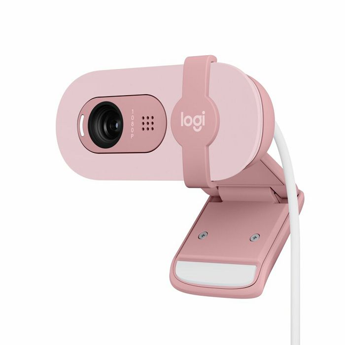 Web kamera Logitech Brio 100, Full HD, 1080p 30fps, 2MP, roza
