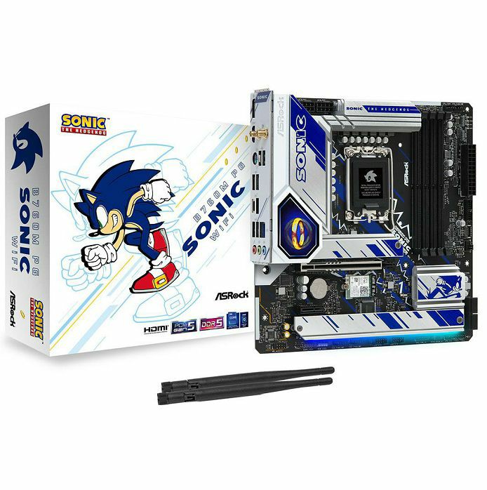 Matična ploča ASRock B760 PG Sonic DDR5, Intel LGA1700, WiFi, Micro ATX