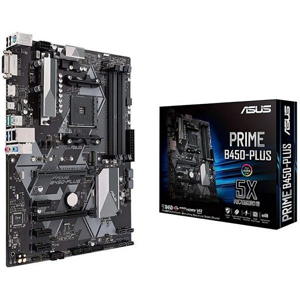 Matična ploča Asus Prime B450-Plus, AMD AM4, ATX