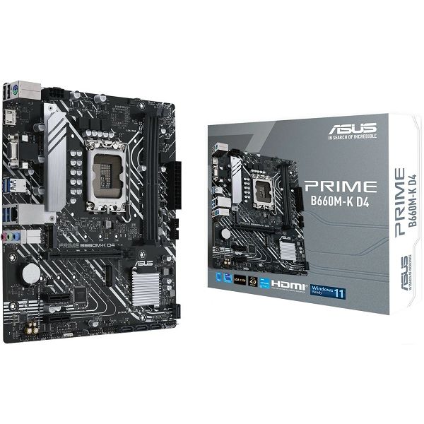 Matična ploča Asus Prime B660M-K D4 DDR4, Intel LGA1700, ATX - HIT PROIZVOD