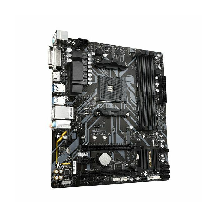 Matična ploča Gigabyte B450M DS3H V2, AMD AM4, Micro ATX