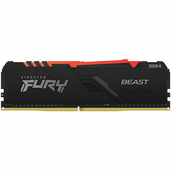 Memorija Kingston Fury Beast RGB, 16GB, DDR4 3200MHz, CL16