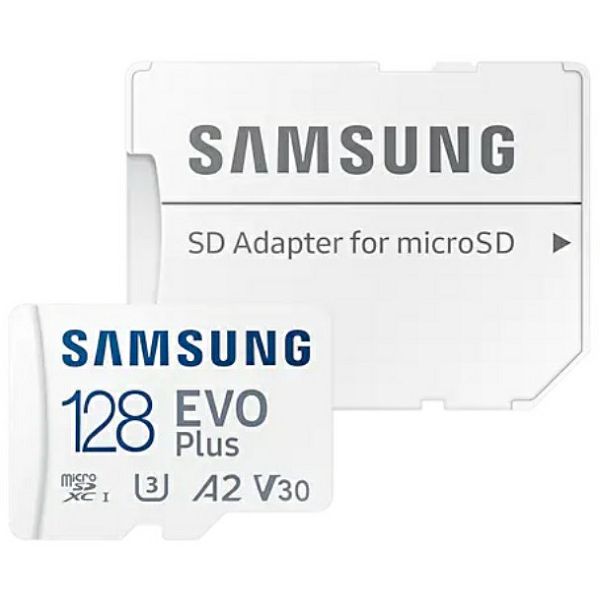Memorijska kartica Samsung EVO Plus, microSD, HC Class10, 128GB + SD Adapter
