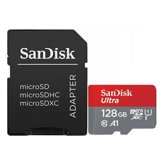 Memorijska kartica SanDisk Ultra, microSDXC, HC Class 10, 128GB + SD Adapter