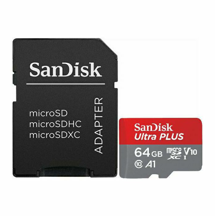 Memorijska kartica SanDisk Ultra, microSDXC, HC Class 10, 64GB + SD Adapter