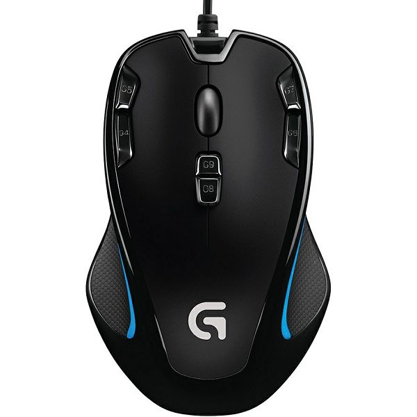 Miš Logitech G300s, žičani, gaming, 2500DPI, crni