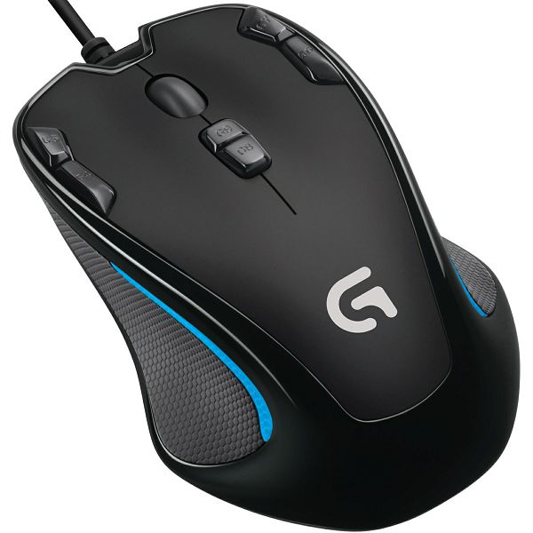 Miš Logitech G300s, žičani, gaming, 2500DPI, crni
