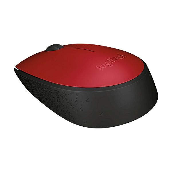 Miš Logitech M171, bežični, crveni