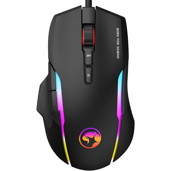 Miš Marvo Pro G945, žičani, gaming, 10000dpi, RGB, crni